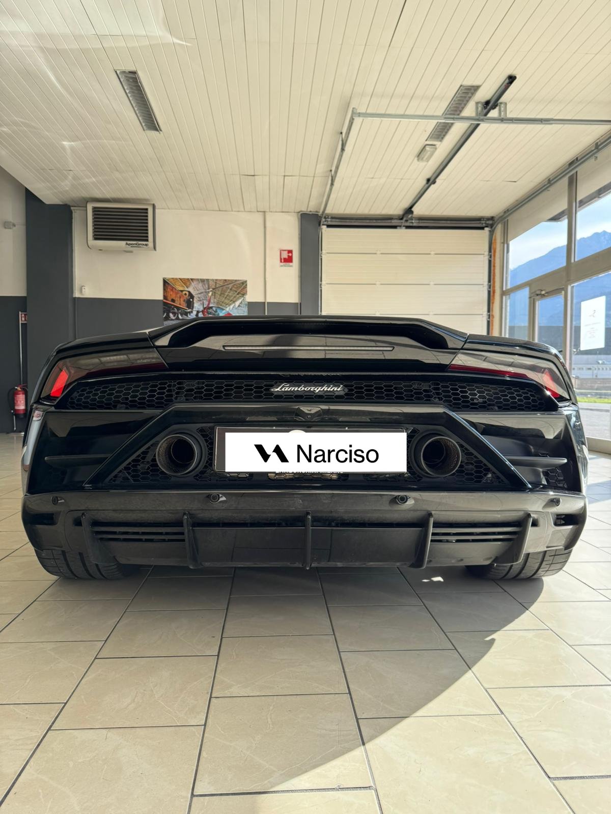 Huracán EVO — posteriore con doppio scarico